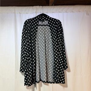 Slinky Brand Black and White Polka Dot Jacket